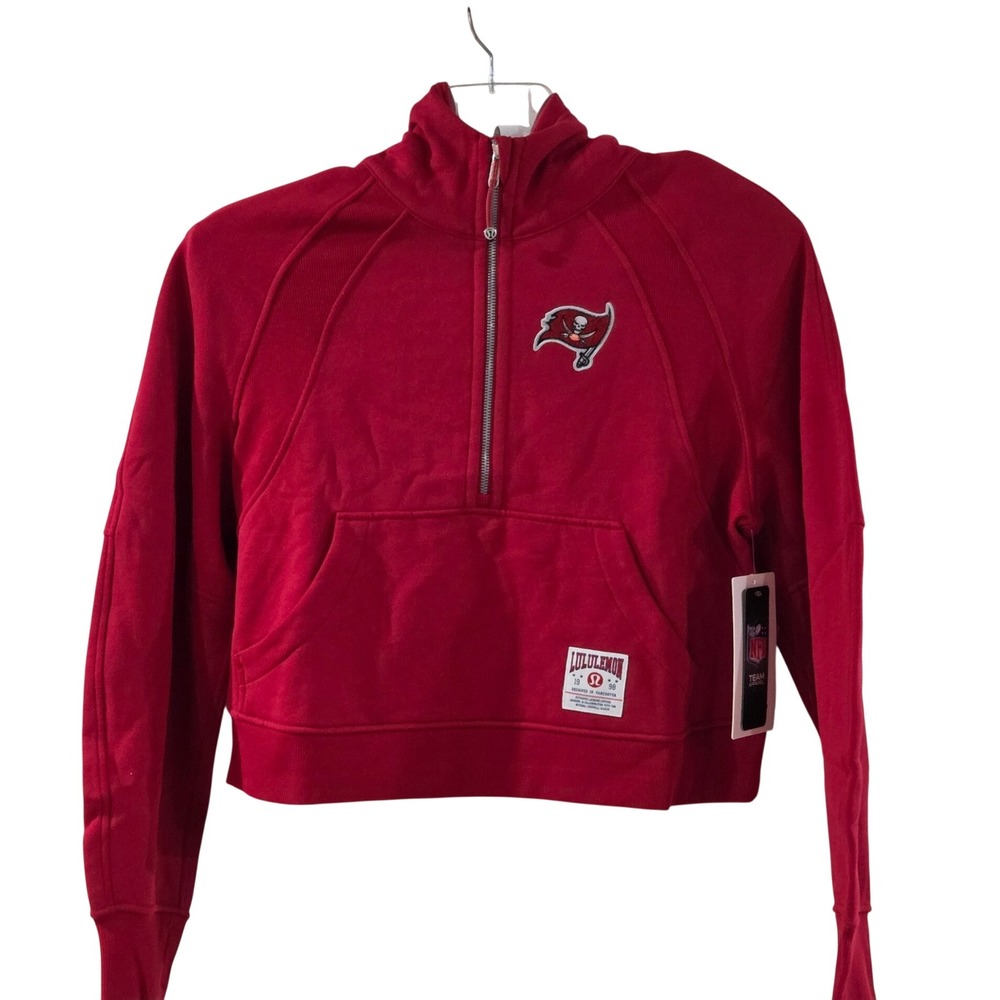 Lululemon NFL Tampa Bay Buccaneers Scuba Oversized Half-Zip Hoodie Crimson M/L